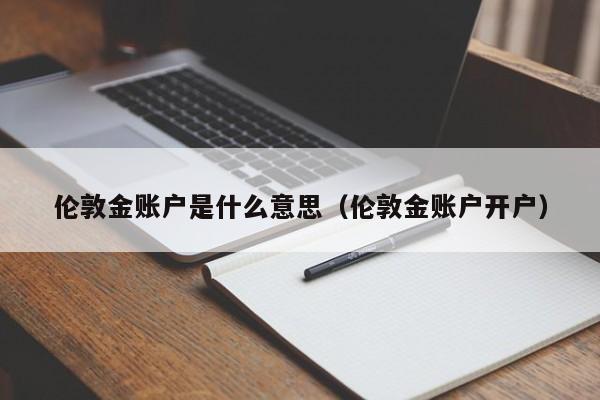 伦敦金账户是什么意思（伦敦金账户开户）